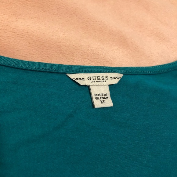 Guess Celina Crop Top Miami Nights Green XS - Picture 3 of 6